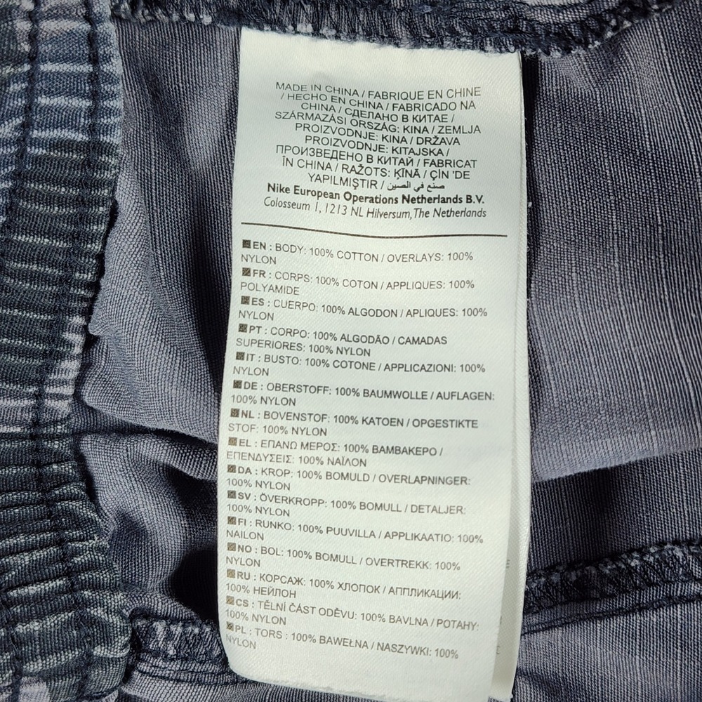 Nike NSW Jogger Pants Mens Small Blue Camo Ripstop Nylon Overlay Excellent - Picture 10 of 16